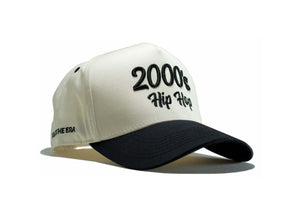 2000s hip hop hat with cream and black color scheme featuring 3D embroidered design and 'Wear the Era' text.
