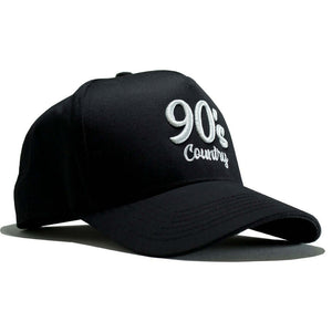90s country hat The Neon Moon Black with embroidered design, perfect for country music lovers.
