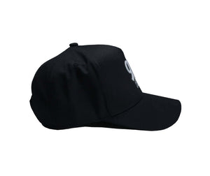 90s country hat The Neon Moon Black side view showcasing the classic 90s country style for music lovers.